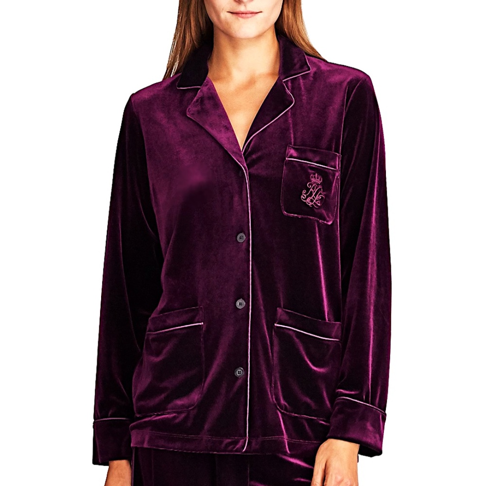 SOLD - Ralph Lauren Velvet Top - Picture 1 of 9
